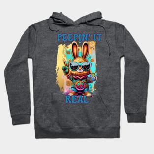 Peepin' it Real Easter Bunny Hoodie